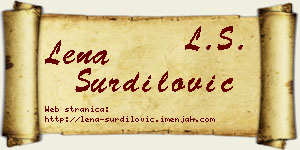 Lena Šurdilović vizit kartica